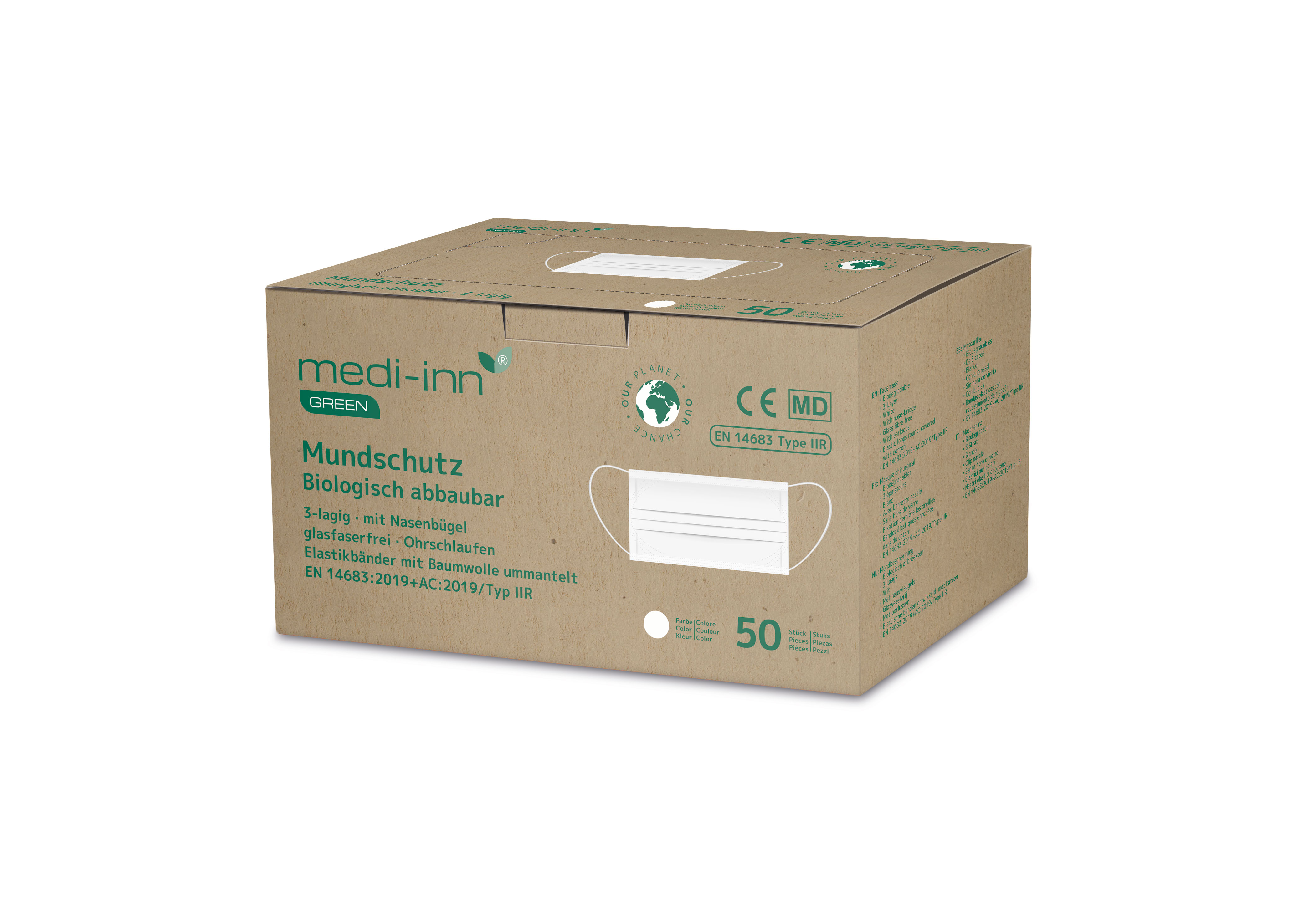 medi-inn® GREEN Mundschutz Typ IIR